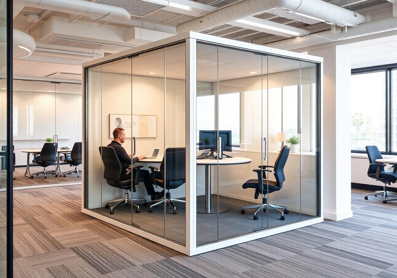 Quad Meeting Room by Privacy Pod