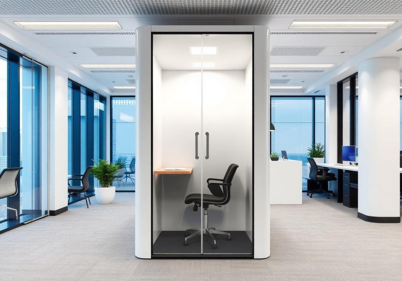 Solo Phone Booth by Privacy Pod